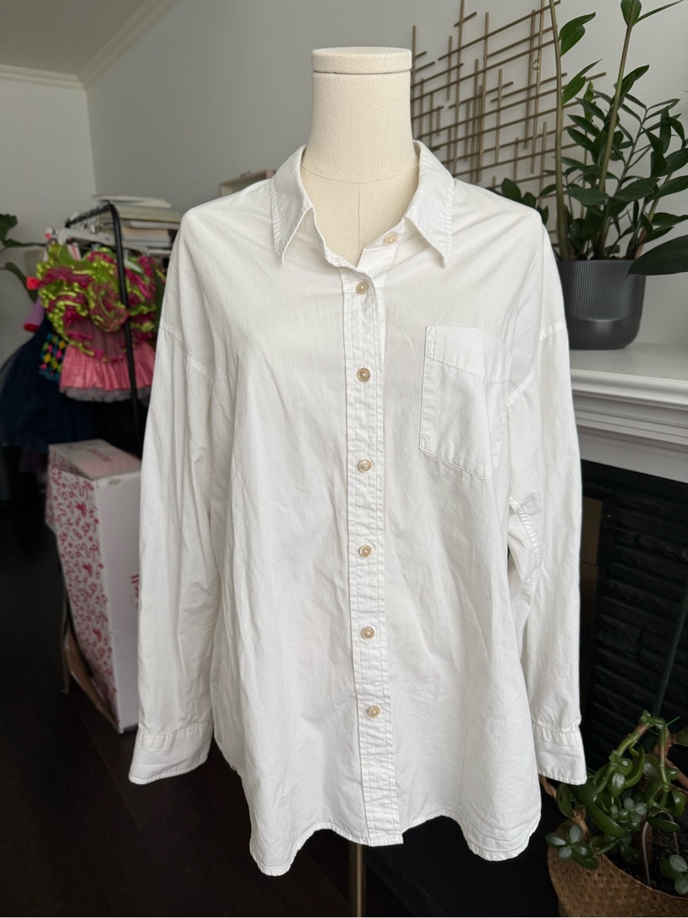 Wilfred Free oversized White Button-Down Shirt
